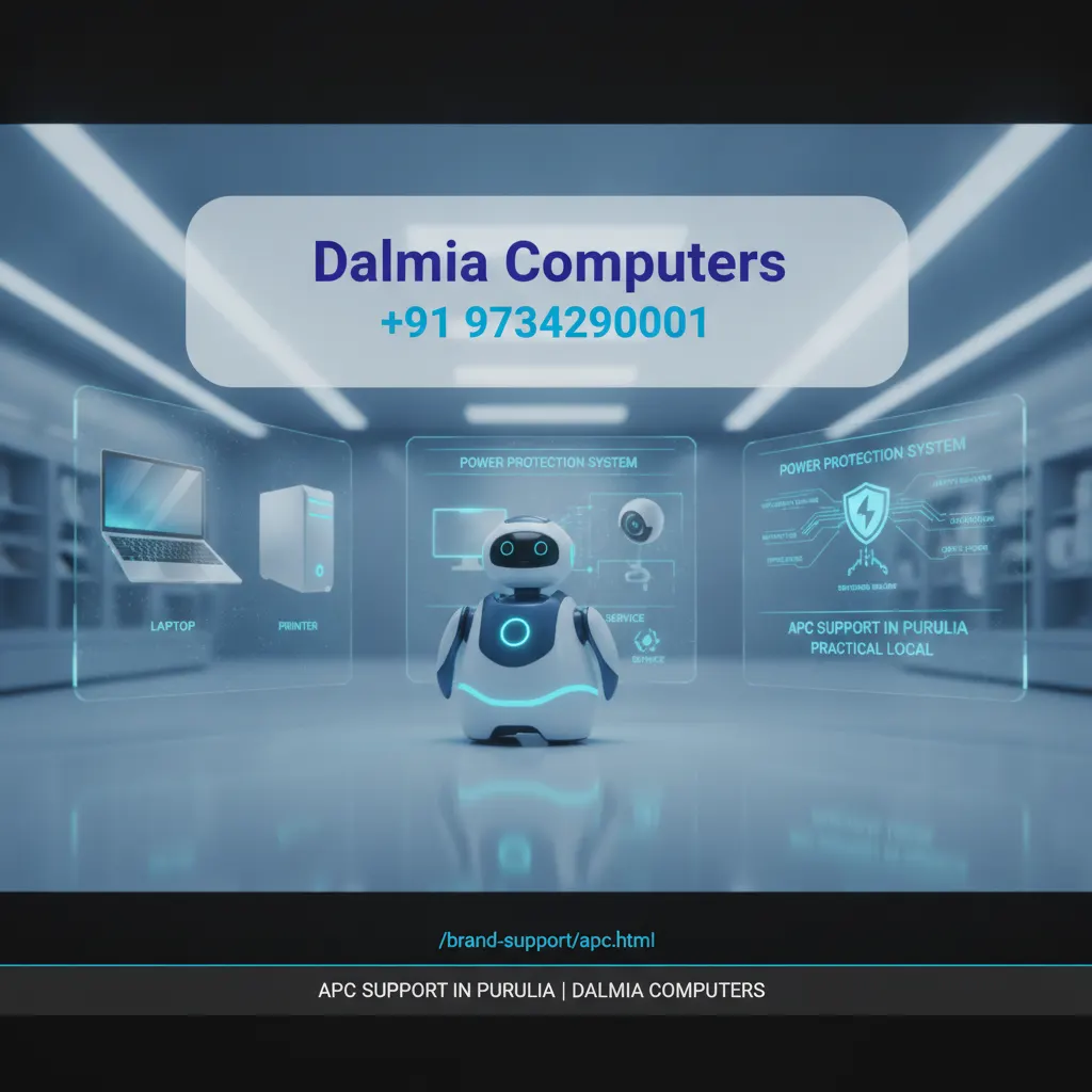 Dalmia Computers premium visual for Brand Support Apc