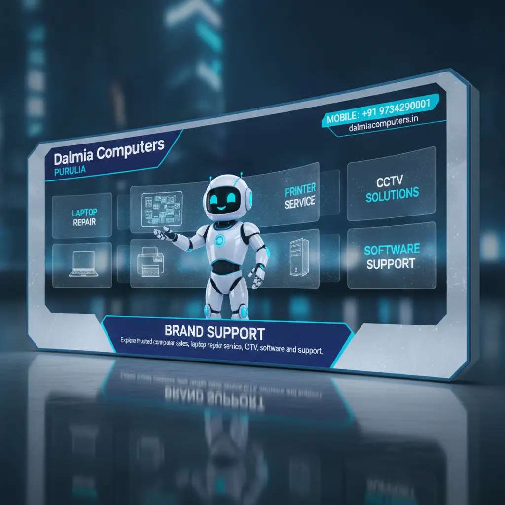 Dalmia Computers premium visual for Brand Support