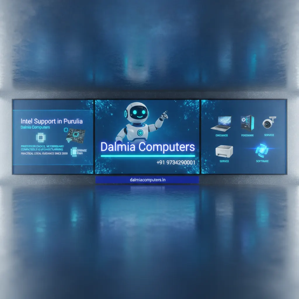 Dalmia Computers premium visual for Brand Support Intel