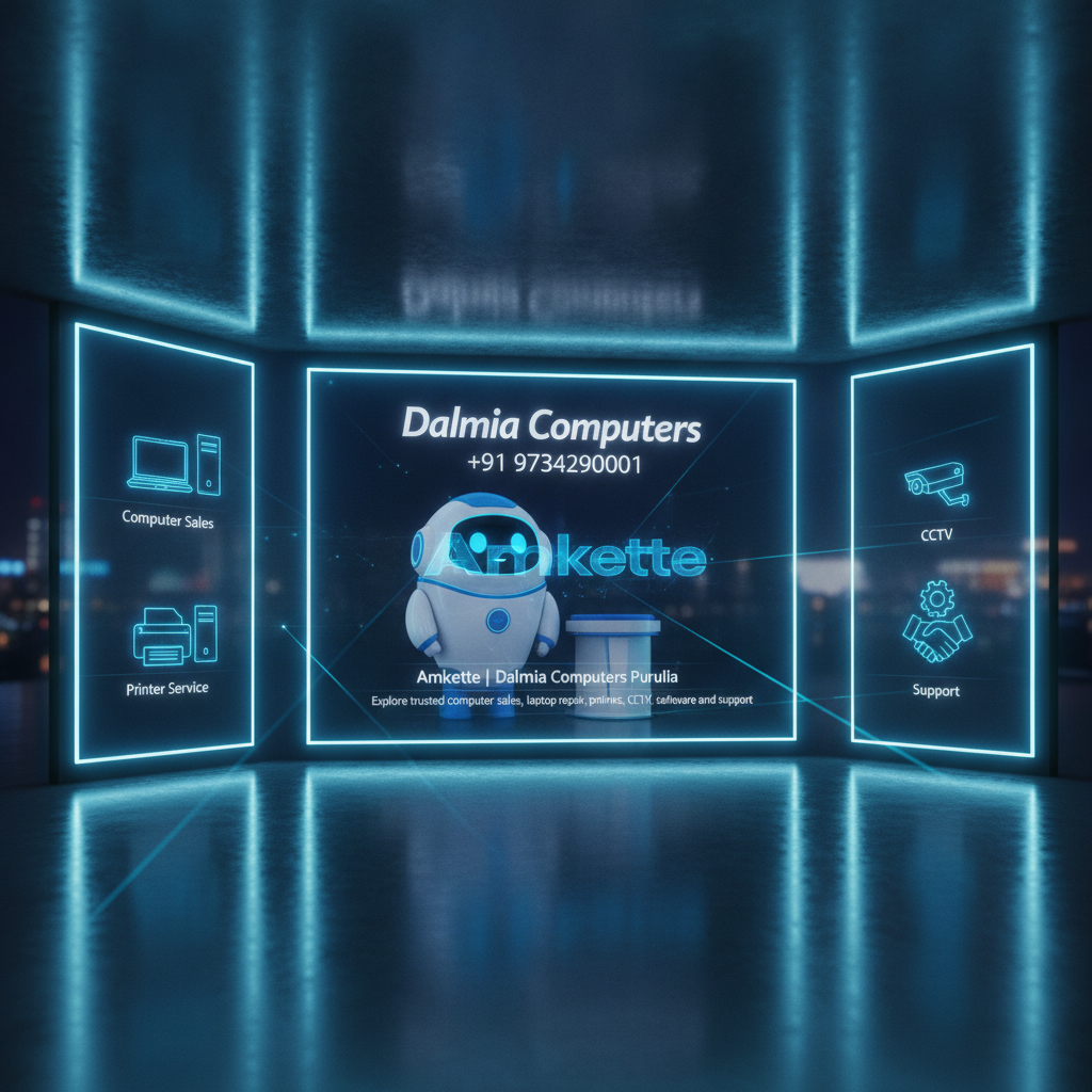 Dalmia Computers premium visual for Brand Support Amkette