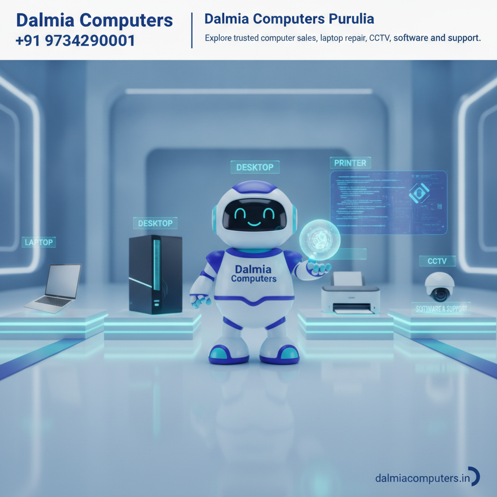 Dalmia Computers premium visual for Brand Support Calarion