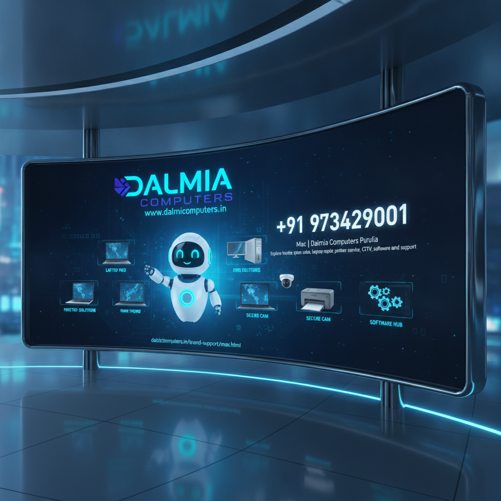 Dalmia Computers premium visual for Brand Support Mac