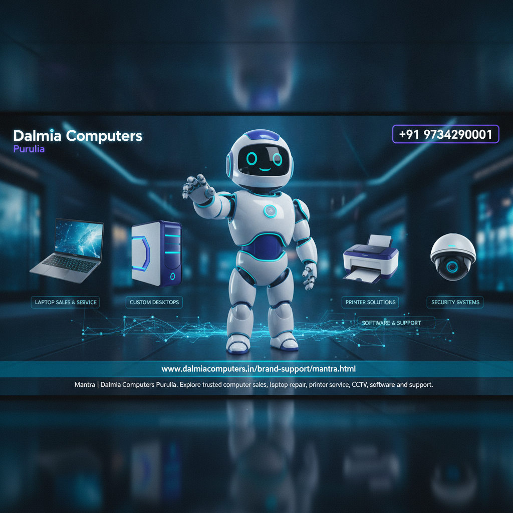 Dalmia Computers premium visual for Brand Support Mantra