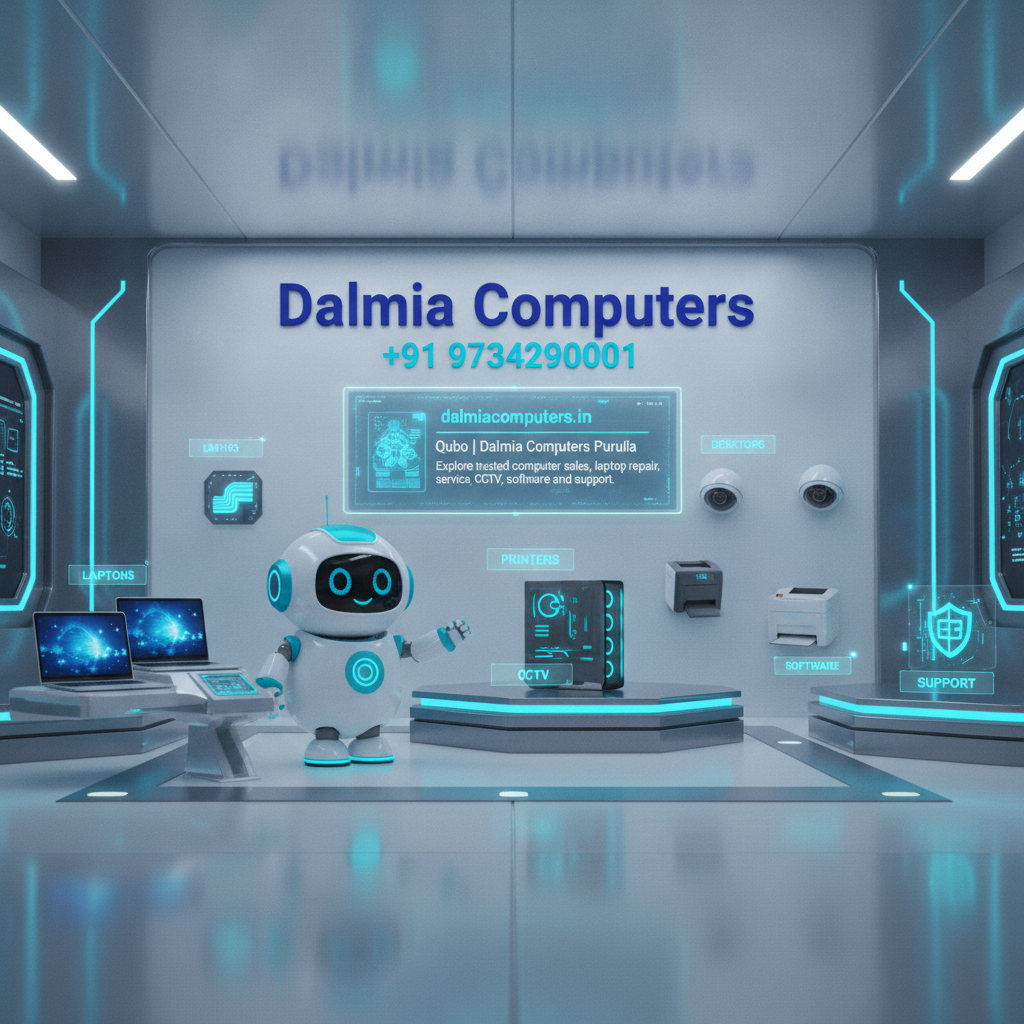Dalmia Computers premium visual for Brand Support Qubo