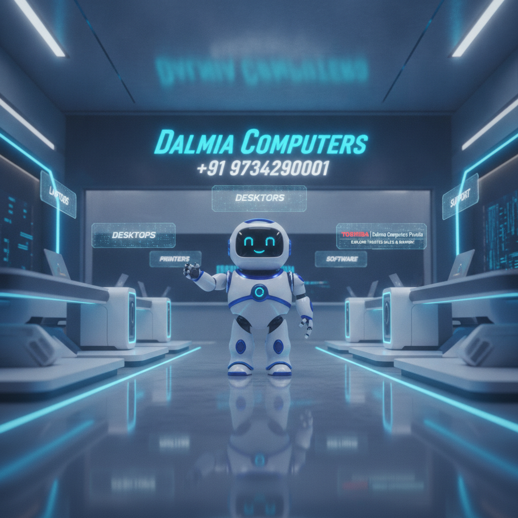 Dalmia Computers premium visual for Brand Support Toshiba