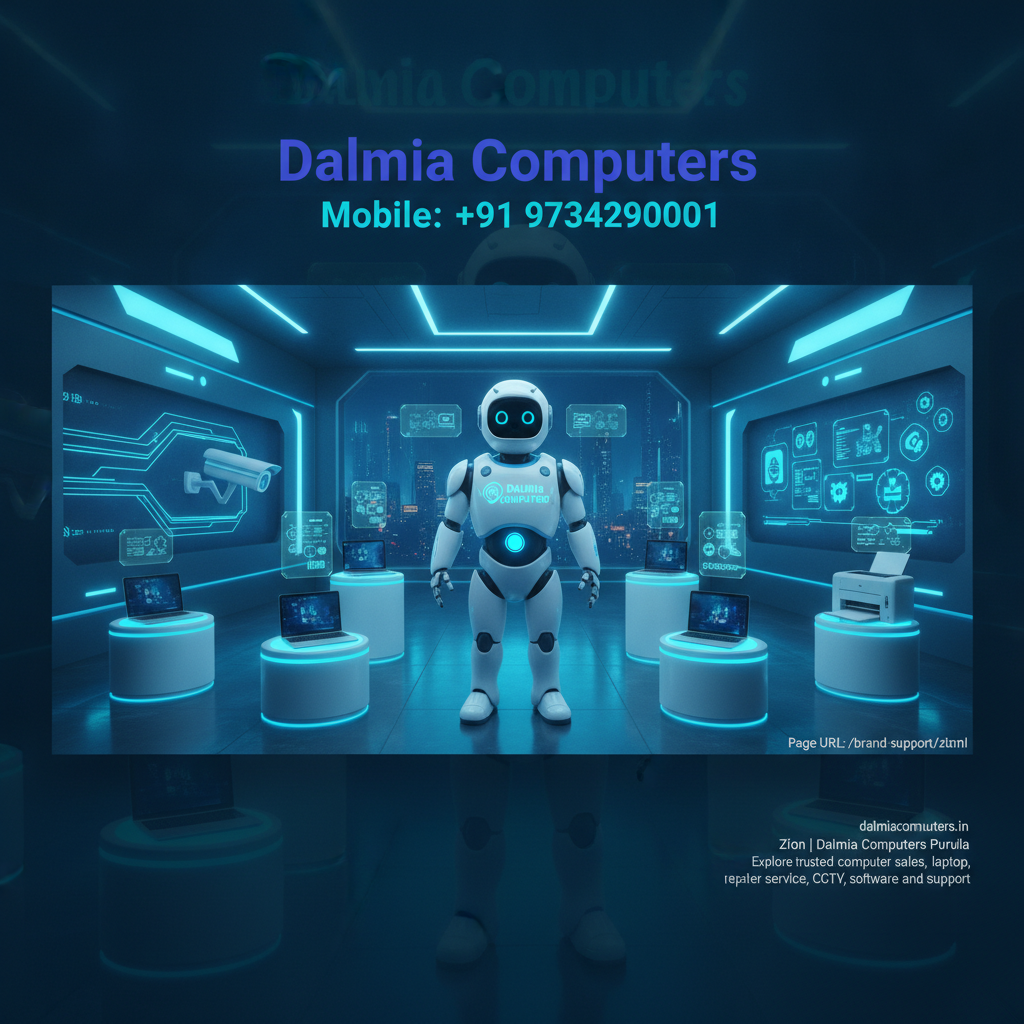 Dalmia Computers premium visual for Brand Support Zion