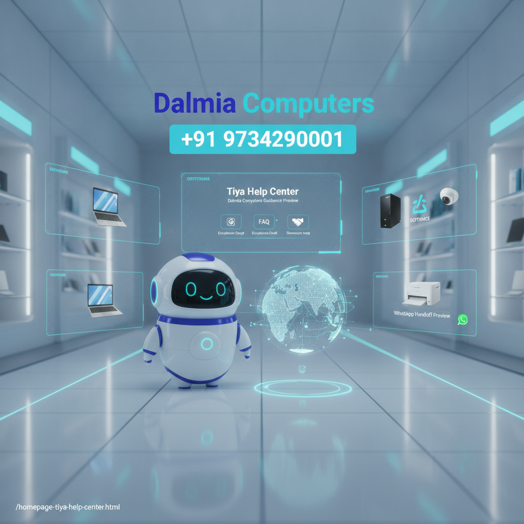 Dalmia Computers premium visual for Homepage Tiya Help Center