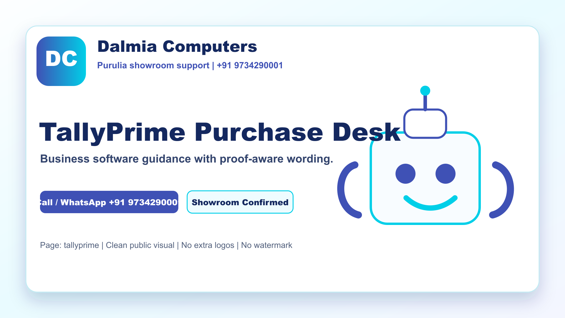 Dalmia Computers TallyPrime support visual