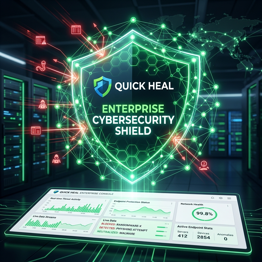 Quick Heal Security Hub visual for Dalmia Computers Purulia
