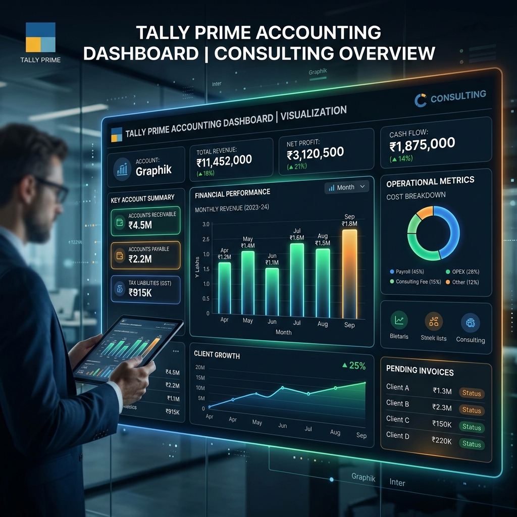 Tally Prime visual for Dalmia Computers Purulia