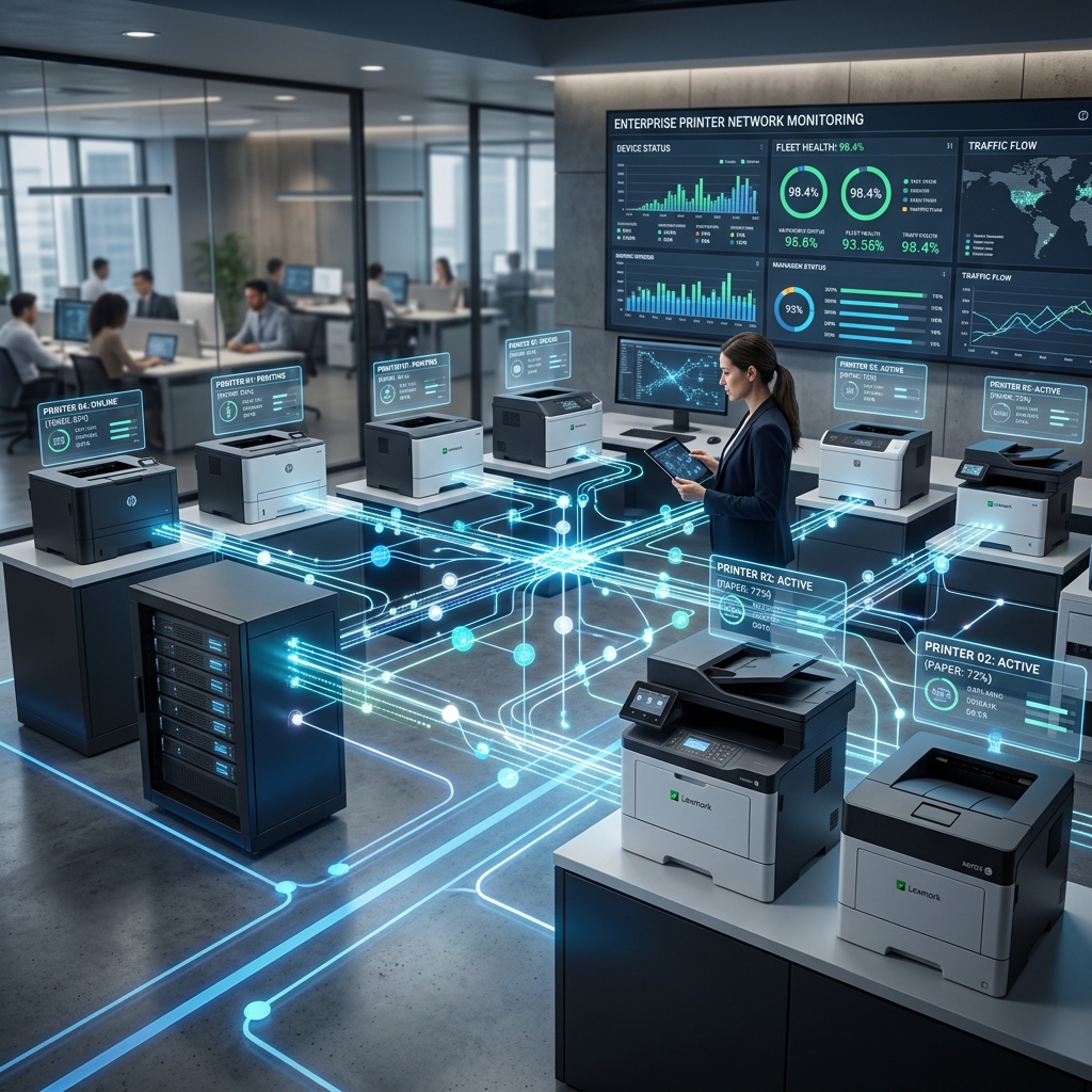 Printer Management visual for Dalmia Computers Purulia