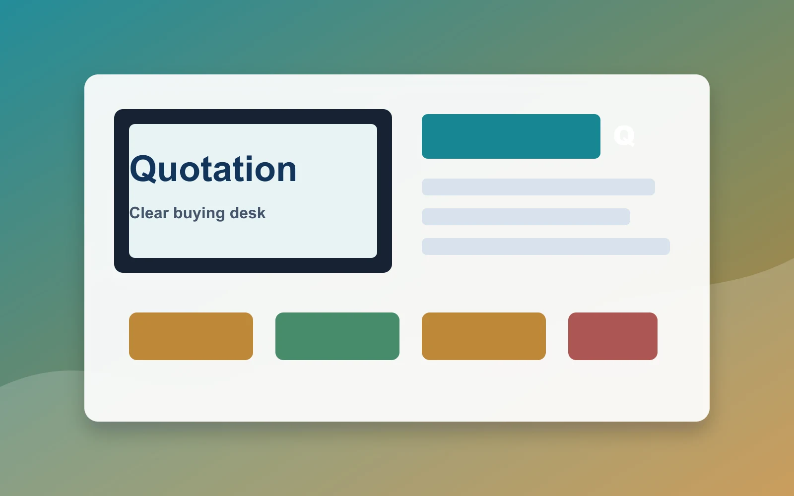 Quotation desk for computer products and office technology