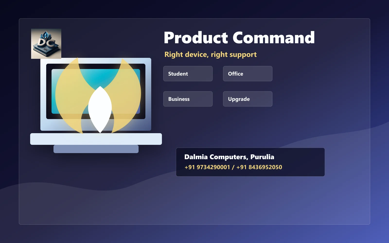 Dalmia Computers product command center