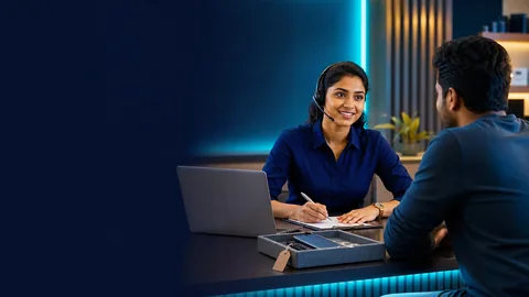 Customer service consultation illustration